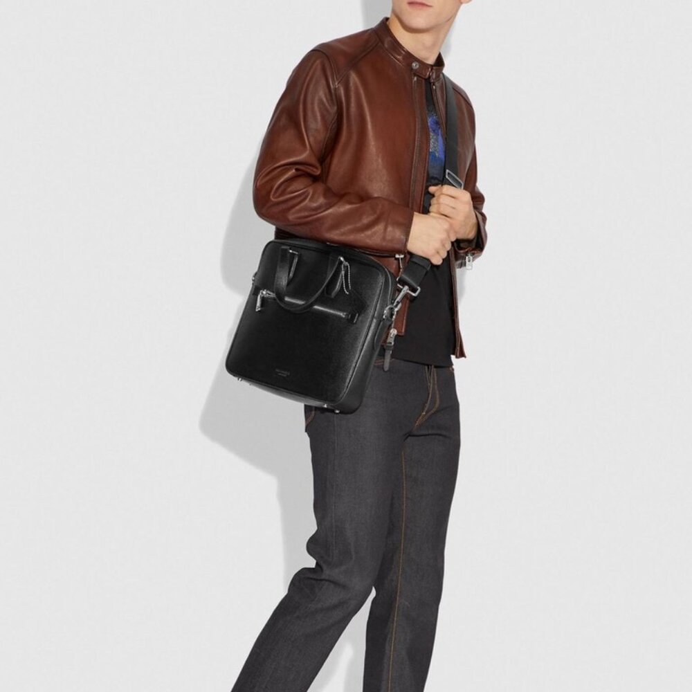 Coach Kennedy Leather Briefcase - Picture 2 of 13